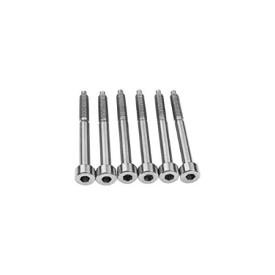 Image of Guyker 6Pcs String Lock Screws Titanium Alloy Locking Screw Set Replacement Compatible with FR Tremolo System Electric Guitar