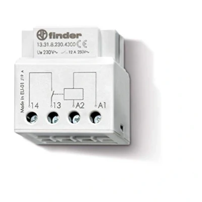 Image of Finder 133182304300PAS Built in Relay Box/Rear Switches 1NO 230VAC 12A Under 250 VAC1