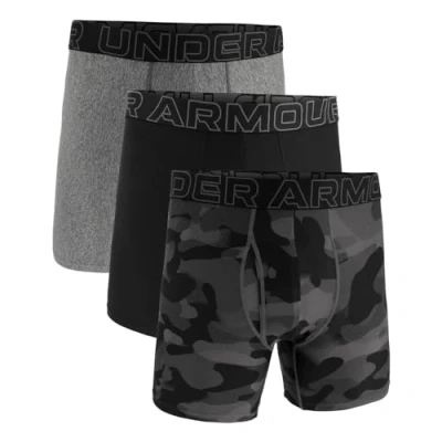 Image of Under Armour Men&#039;s 3 Pack Performance Tech Boxer Brief, 6&quot; Inseam Breathable, Moisture Wicking, Soft Touch, All Day Comfort