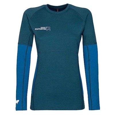 Image of ROCK EXPERIENCE Women&#039;s Moonstone LS T Shirt, O007 Caviar Melange+O217 Ebony Melange, XL