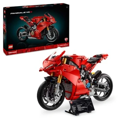 Image of LEGO Technic Ducati Panigale V4 S Motorcycle Model Building Sets for Adults, Men &amp; Women Aged 18+ Gifts Motorbike Fans 42202