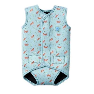 Image of Splash About Baby Wrap One Piece Swimsuit, Playful Otters, 0 6 Months
