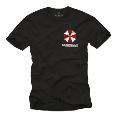 Image of TRTRTRRERE Umbrella Corporation Resident T Shirt Men Evil Gift Black S 5XL