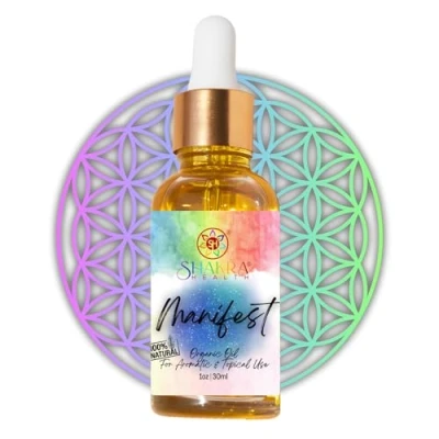 Image of Yoni Oil, Massage Oil &amp; Daily Ritual Moisturising Manifesting, Law of Attraction, Meditation, Pagan Spells Invocations. Manifest Wishes. Vegan, Organic, Natural (Manifest)