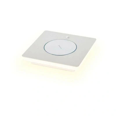 Image of Zanzibar Table Lamp With Mobile Phone Induction Charger, 6W LED, 3000K, 450lm, Sand White