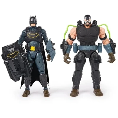 Image of DC Comics, Batman Adventures Battle Pack, Bane and Action Figures Set, 14 Armour Accessories, 30 cm Super Hero Kids’ Toy for Boys &amp; Girls