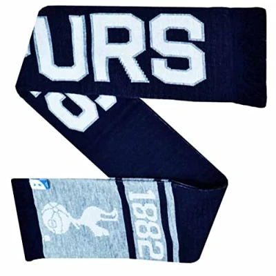 Image of THFC Official Spurs Soccer Fans Scarf (100% Acrylic), Scarf, Crest Football Match Day