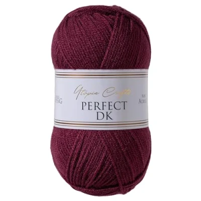 Image of Utopia Crafts DK Double Knitting Yarn, 100g (Grape Purple)