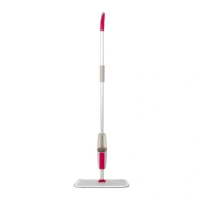 Image of Kleeneze KL067036UFEU Spray Mop with Replacement Microfibre Head, Treated Anti Bac Protection, for Most Hard Floors, Washable Floor Pads, Can be Used Wet or Dry, Built in Trigger, 300ml