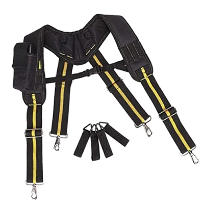 Image of NOPEILVI Tool Belt Suspenders Padded Heavy Duty Adjustable Strap for Carpenter Electrician Work Suspension Rig Suspenders,Tool Belt,Work Mens,Work
