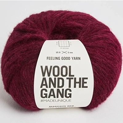 Image of Wool and the Gang Feeling Good Yarn 053 Margaux Red