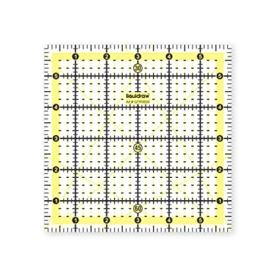 Image of Liquidraw Square Quilting Ruler, Acrylic Template, Imperial 6&quot; x