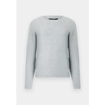 Image of Vero Moda Vmdoffy Oneck GA NOOS Jumper, Women&#039;s, Size: XXL, Light grey melange
