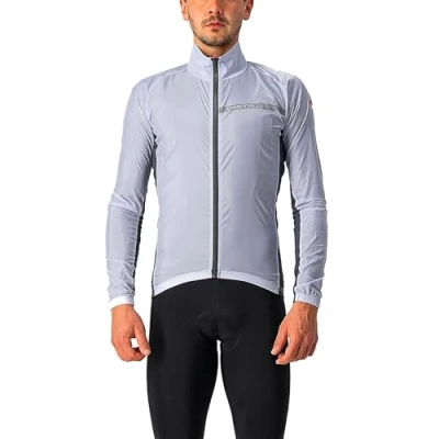 Image of Castelli Mens Squadra Stretch Jacket, Silver Grey/dark Grey, L EU