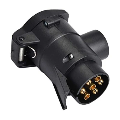 Image of Adapter 7 13 Trailer Plug,7 to Pin Car Plug Socket Converter Caravan Towbar Towing Connector 12V