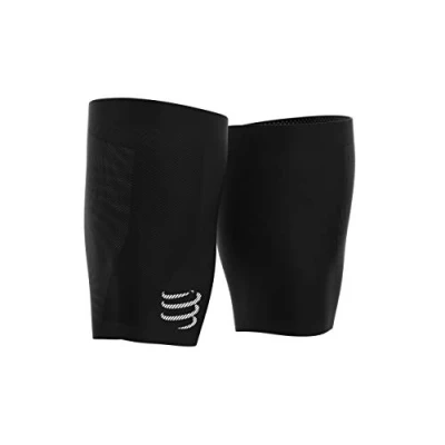 Image of COMPRESSPORT Unisex_Adult Under Control Quad Thigh Sleeve, Black, T4