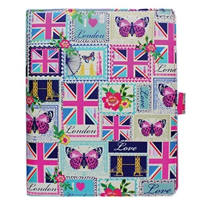 Image of Accessorize Love London Fashion Universal iPad Folio Case Cover with Built In Stand for 2/3/4, Air/Air 2