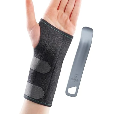 Image of OPPO Stabilised Wrist Support Splint for Strains, Sprains, Weakness, Joint Instability, Carpal Tunnel, Tendonitis, Arthritis, Pain Relief, Universal Size, Allows Finger Movement