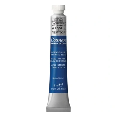 Image of Winsor &amp; Newton Cotman 8ml Water Colour Tube Intense Phthalo Blue