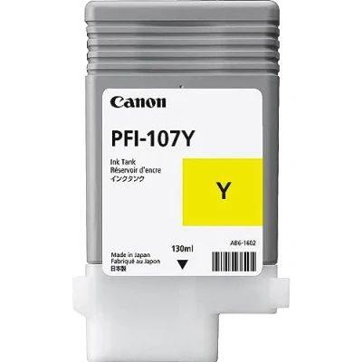 Image of Canon 107 130 ml Ink Cartridge Yellow