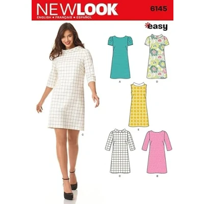 Image of New Look Sewing Pattern 6145 Misses&#039; Dress Sizes: 8/18