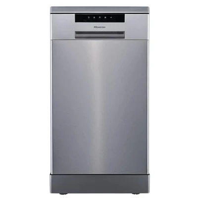 Image of Hisense HS523E15XUK Slimline 10 Places Free Standing Dishwasher Stainless Steel with 30 Minutes Quick Wash [Energy Class E]