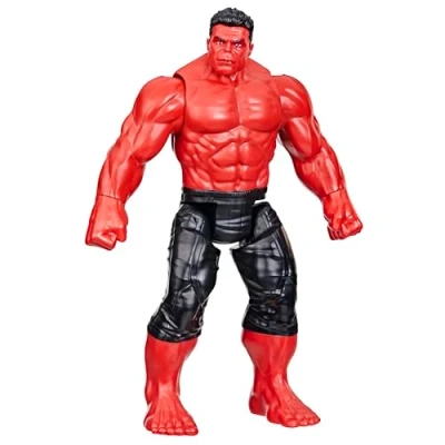 Image of Marvel Studios Captain America Brave New World, Titan Hero Series Deluxe Red Hulk Action Figure