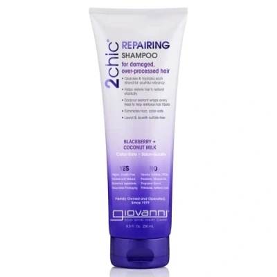 Image of GIOVANNI 2chic Repairing Shampoo Dual Complex For Damaged Overprocessed Hair (8.5 Ounce Size)