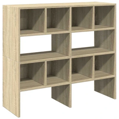 Image of vidaXL Shoe Racks 2 pcs Stackable Sonoma Oak 89.5x30x40 cm