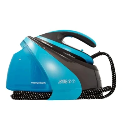 Image of Morphy Richards Speed Steam Pro Generator Iron With Intellitemp, 1.6L Water Tank, Auto Shut off, Autoclean Technology, Blue, 332103