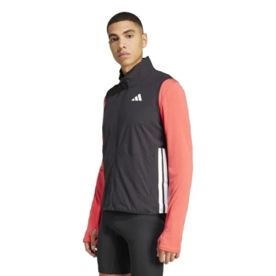 Image of adidas Performance Adizero Running Waistcoat, Men&#039;s, Size: Small, Black