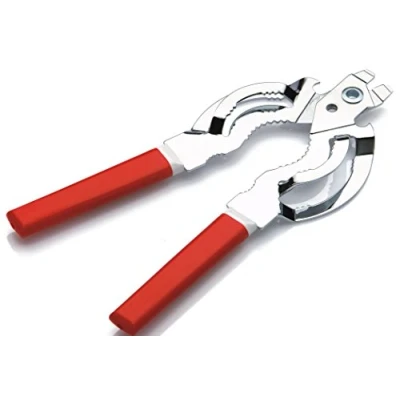 Image of Tredoni Stainless Steel Bottle/Jar Opener, Easy Wrench Grip/Tighten Lid Opener