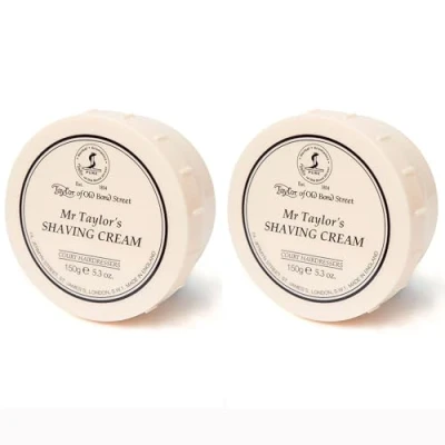 Image of Taylor of Old Bond Street Mr Shaving Cream Bowl 150g 2 Pack