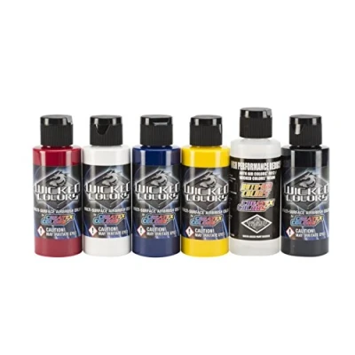 Image of Airbrush Paint Wicked Detail Primary Set 6x60ml btls #W110 00