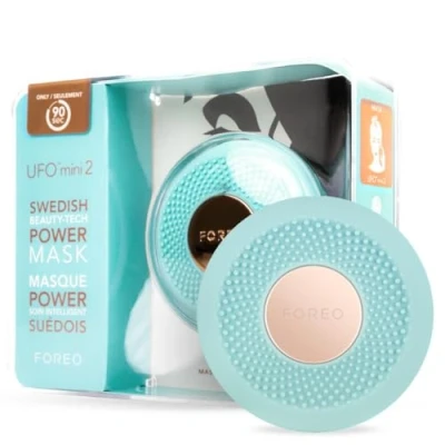 Image of FOREO UFO mini 2 Full Facial LED Mask Treatment, Red Light Therapy, Face Masks Beauty Korean Skincare, Thermotherapy &amp; Massager, Moisturiser, Increased Skin Care Absorption, Mint