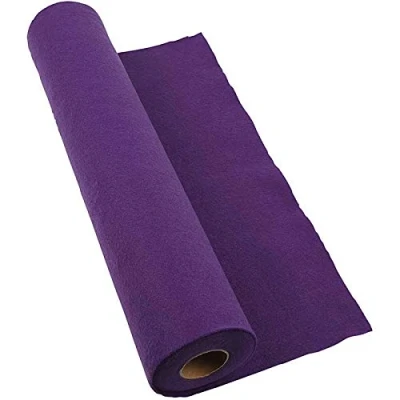 Image of 5m Purple Polyester Felt Roll for Crafts