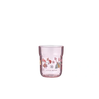 Image of Mepal Children’s Glass Mio Drinking for Children Cup from 9 Months Dishwasher Safe &amp; BPA Free 250 ml Flowers Butterflies