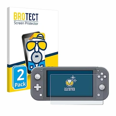 Image of brotect Screen Protector Anti Glare compatible with Nintendo Switch Lite (2 Pack) Matte, Fingerprint Protection Film