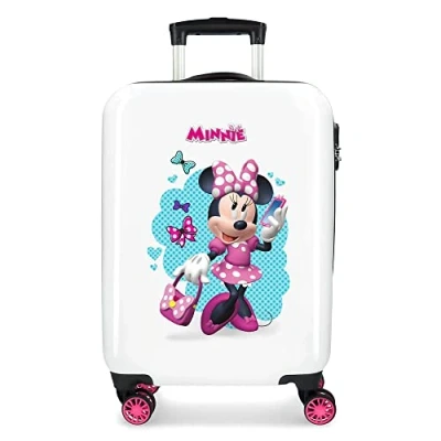 Image of Disney Minnie Good Mood Multicoloured Cabin Suitcase 34 x 55 20 cm Rigid ABS Combination Lock 32 Litre 2.5 kg 4 Double Wheels Hand Luggage