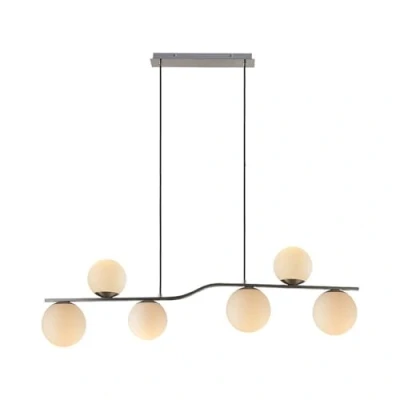 Image of Ceiling Light &#039;Avalyn&#039; dimmable (Young Lifestyle) in White Made of Glass for e.g. Living Room &amp; Dining (6 Sources, E14) from Lindby Pendant Lighting, lamp, Hanging
