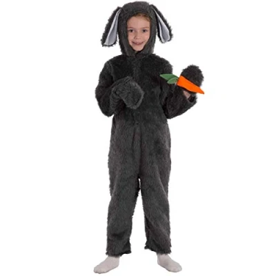 Image of Charlie Crow Grey Rabbit Costume for Kids. 3 5 Years.