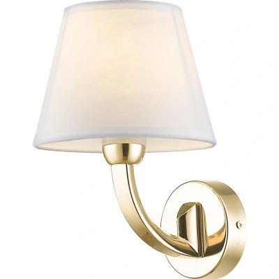 Image of Atlanta Wall Lamp With Shade Gold, E14