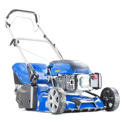Image of Hyundai 17&quot;/43cm 139cc Self propelled Petrol Roller Lawnmower with 5 Cutting Heights, Large 45l Grass Collector Bag, Foldable Handles &amp; 3 Year Warranty