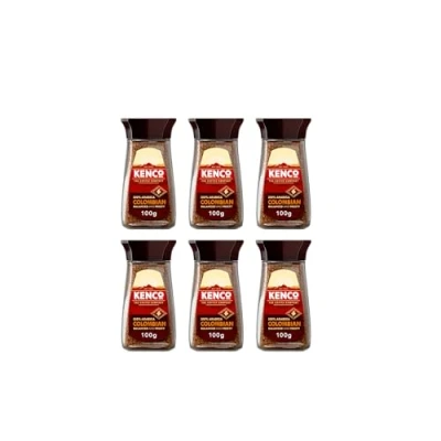 Image of Kenco Origins Colombian Instant Coffee 100g (Pack of 6 Jars, Total 600g)