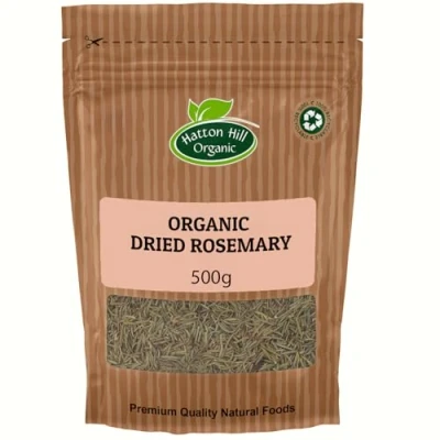 Image of Organic Dried Rosemary 500g by Hatton Hill Aromatic Herb for Cooking, Baking &amp; Infusions