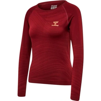 Image of hummel Women&#039;s Hmlongrid Seamless L/S Wo Yoga Shirt