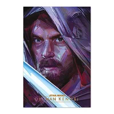 Image of Grupo Erik Star Wars Obi Wan Kenobi Jedi Knight Poster 36 x 24 inches / 91.5 61 cm Shipped Rolled Up Cool Posters Art &amp; Prints Wall
