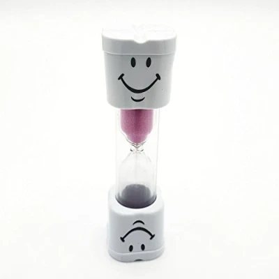 Image of Pink Hourglass 3 Minute Kids Tooth Brushing Timer