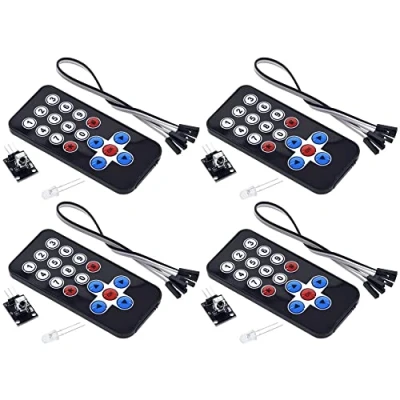 Image of Fasizi 4pcs Infrared IR Wireless Remote Control Sensor Module Kits for Arduino