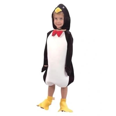 Image of Bristol Novelty CC036 Penguin Costume set For Kids Black and White Toddler, Unisex Child, X Small